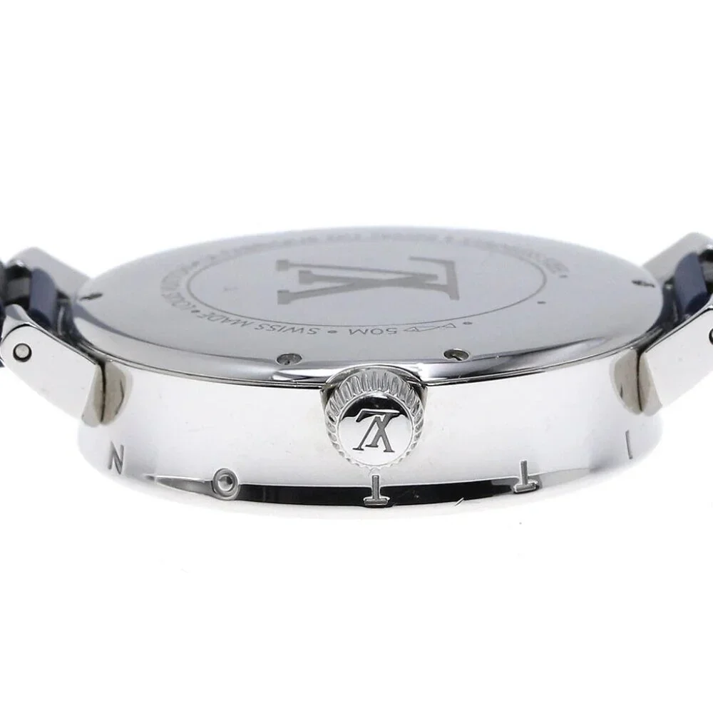 LOUIS VUITTON Tambour Moon Dual Time QA104 Quartz Ladies Watch_829953